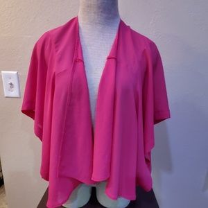 🌟 3 for $15 Deal! 🌟Audrey 3+1 pink sheer cardigan small